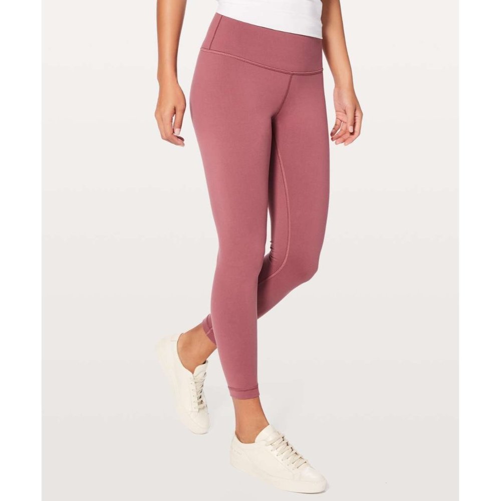 Lululemon Wunder Under Hi-Rise 7/8 Tight Full-On Luon 25" So Merlot Size 2 W5APN